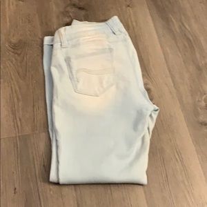 Washed Light blue jeggings